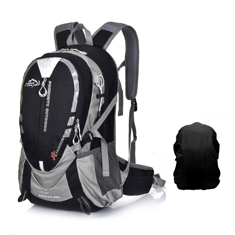INOXTO 25L Outdoor Climbing hydrating backpack men cycling backpack women trail running marathon hiking backpack 2L water bags: Black