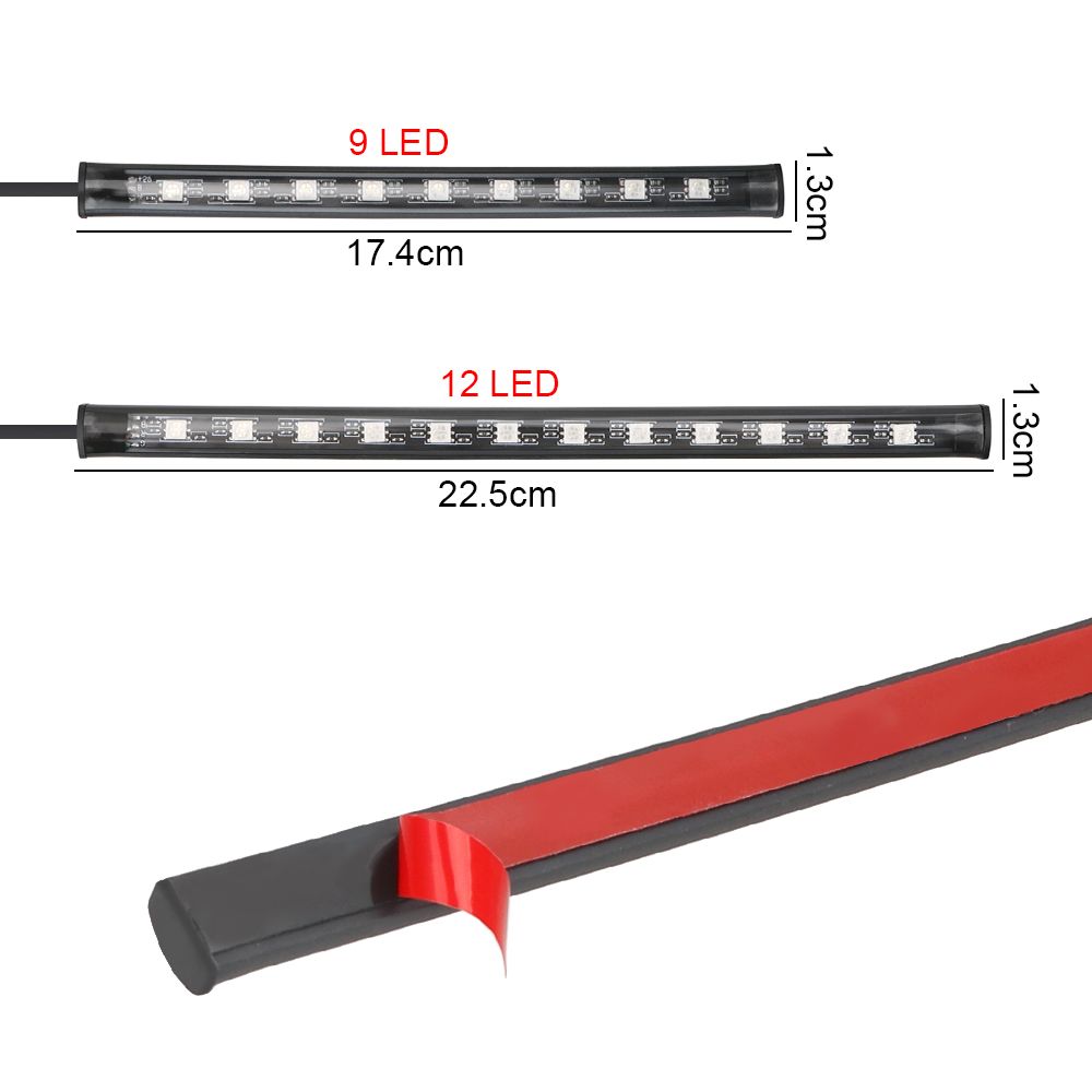 Ambient Lamp Remote/Voice Control Automotive Interior Decorative Lights 24/36/48 LED LED Car Foot Light Atmosphere Lamp