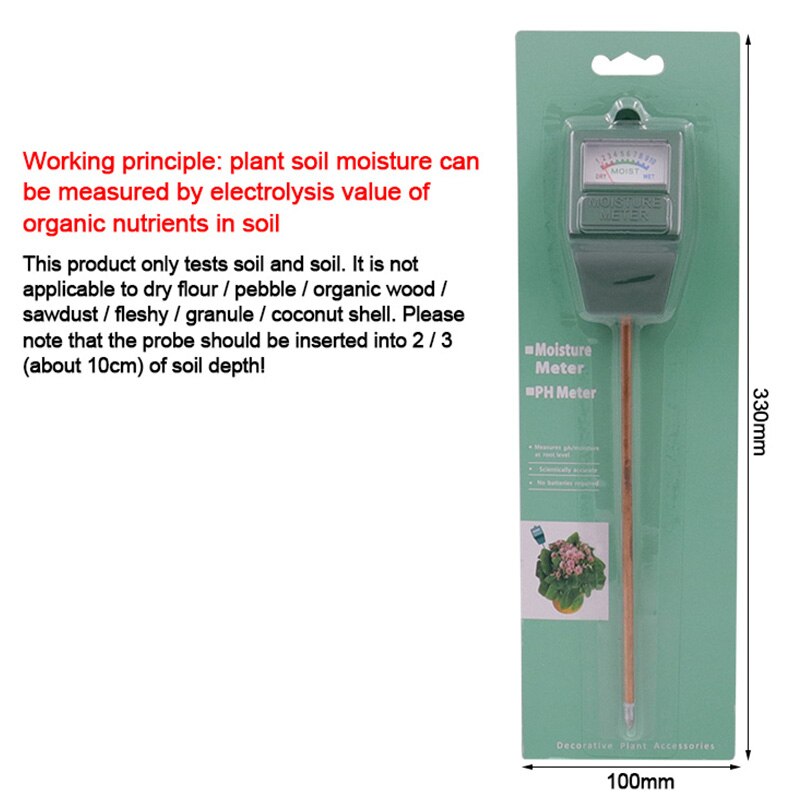 Soil Moisture Sensor Measurement Tester Moisture Hygrometer Hydroponics Gardening Plant Water Flower Soil PH Tester Light Meter: Default Title