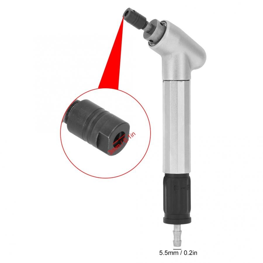 Pneumatic Grinding Pen 120 Degree Bending Head Air Micro Die Grinder 52500 RPM