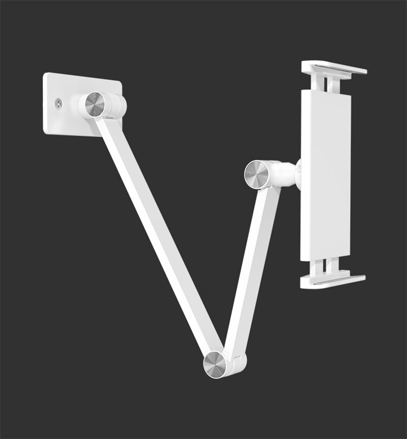 BW-1 Aluminium Keuken Tablet Wall Mount Arm Opvouwbaar Verstelbare 5-13 Inch Tablet Mobiele Telefoon Houder Voor Ipad Pro 12.9