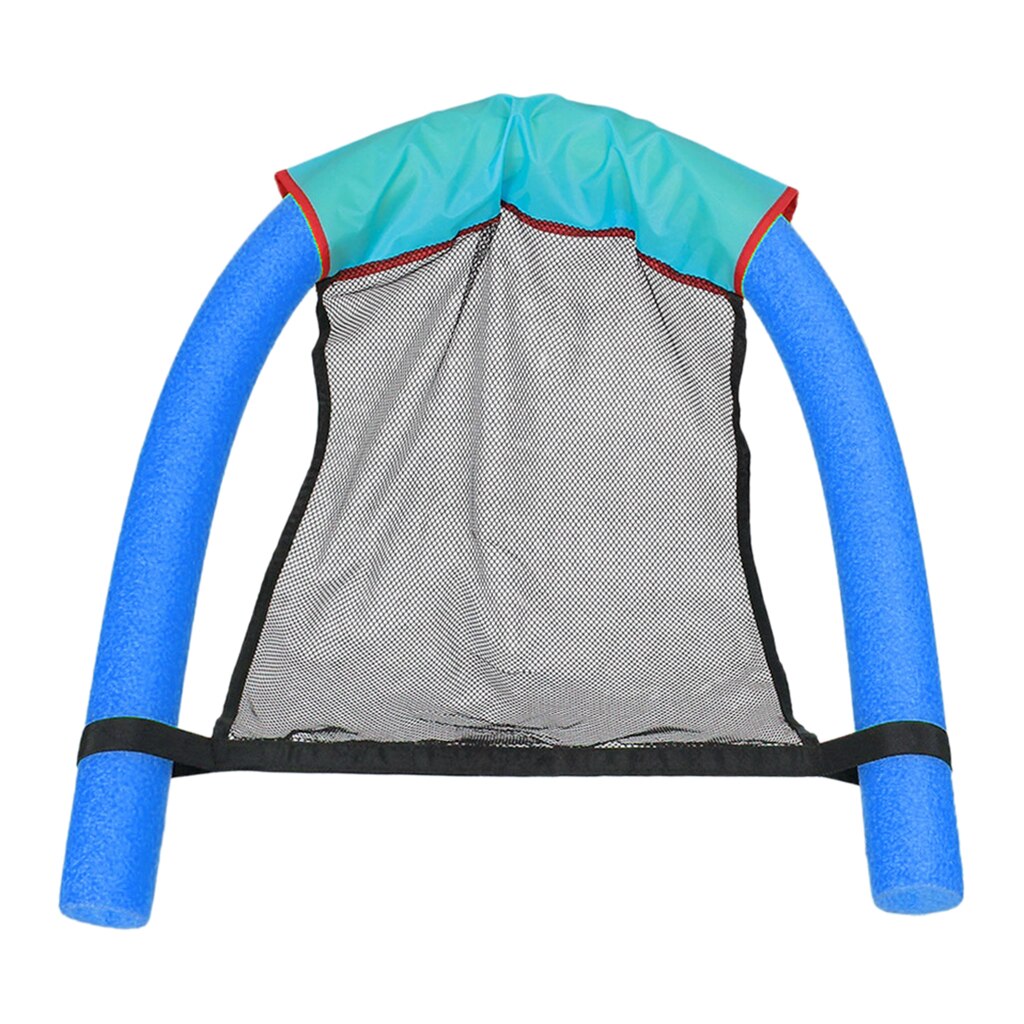 Silla flotante portátil para nadar, hamaca, hamaca, asientos de malla, cama de agua, asiento de piscina: 6.5x150cm Blue