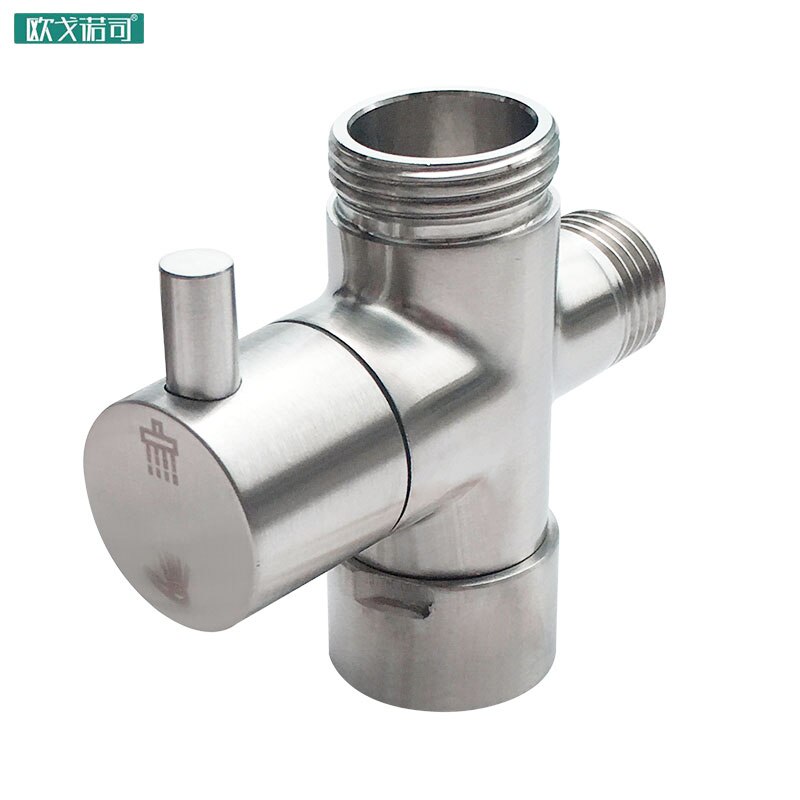 304 Stainless Steel Diverter Valve 3 way Water Separator Shower Tee Adapter