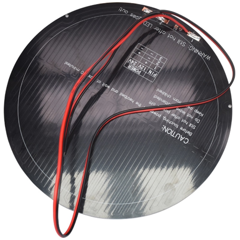 Diameter 240Mm Kossel 3D Printer Heatbed 12V 140W Aluminum Substrate Mk3 Round Bed-SCLL