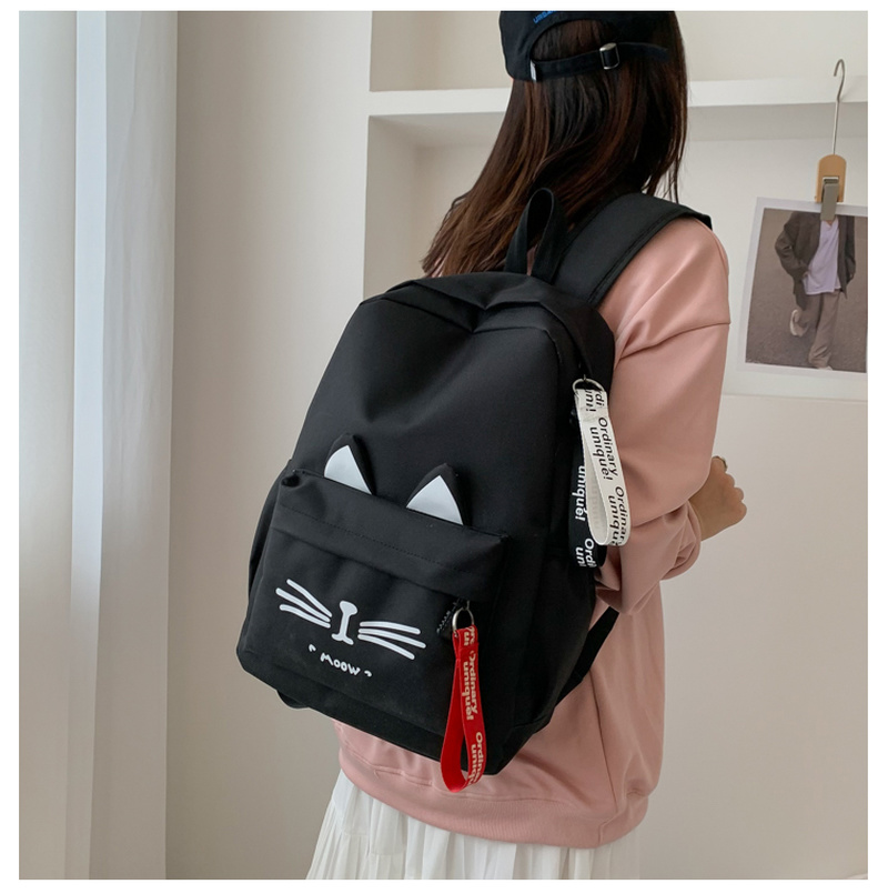 Beide Schouders Meisjes Rugzak Mooie Kat Oren Student Kinderen Schooltassen Voor Jongens Bag Kids Mochila Escolar Cartable Enfant