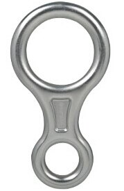 XINDA-Dispositivo de rappel para escalada en roca, 8 formas, ocho anillos, 45KN, descenso, Belay, mosquetón de rappel, Kit de descenso al aire libre: Gray