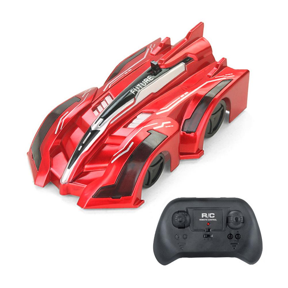 1 Pcs Children RC Wall Climbing Car Toy Remote Control Anti Gravity Ceiling Racing Car Electric Toys Machine: Red