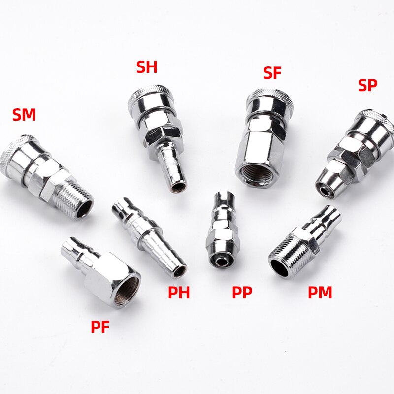 pneumatique raccord hose quick connector pneumatic releas hose fitting High pressure coupling PP20 SP20 PF20 PM20 air compressor