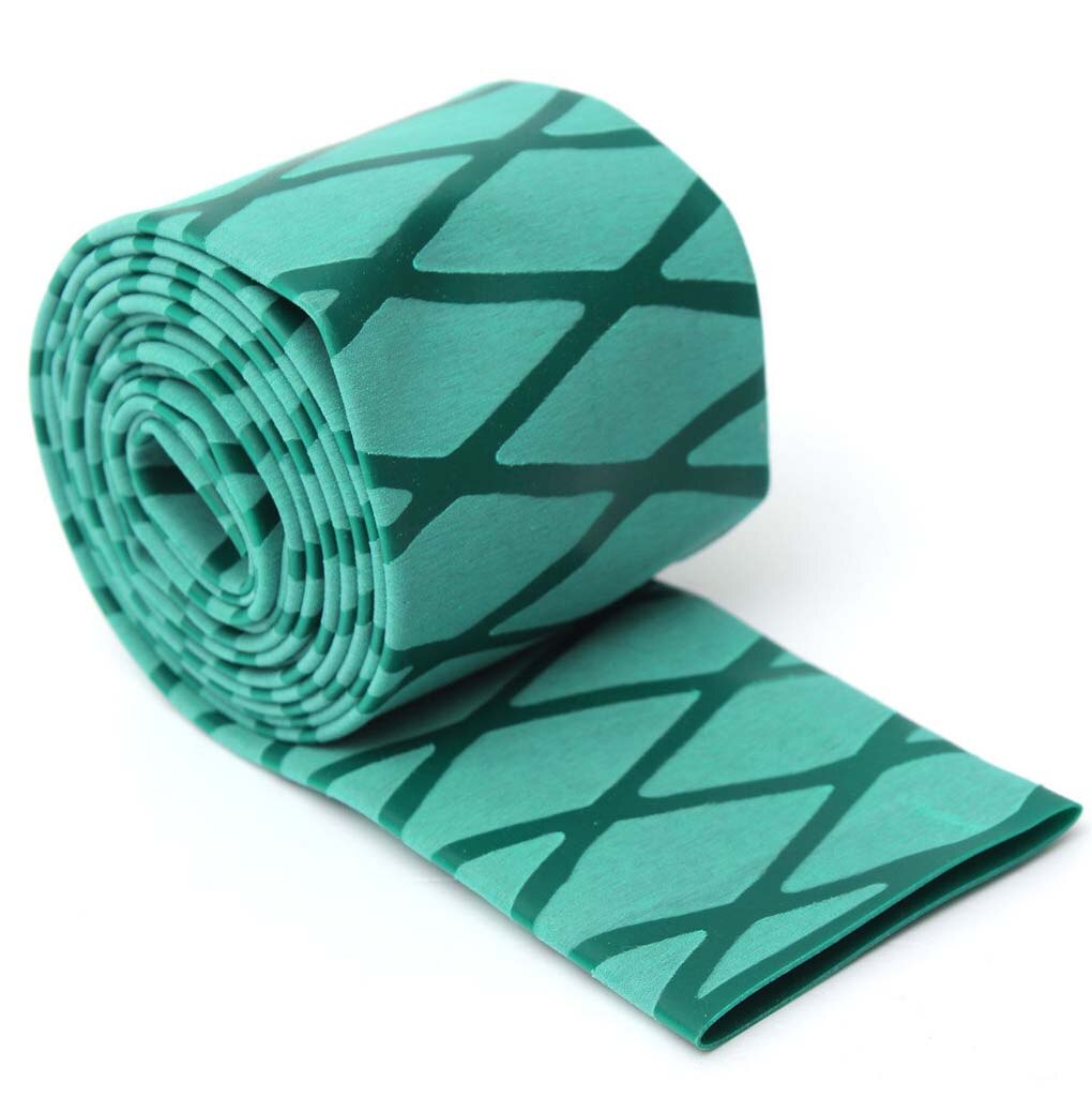 Shrink Non-Slip Silicone Rubber Fishing Rod Protective Grip Tube Fishing Rod Racket Sleeving Handle Heat Shrink Wrap Tube: Green 1mx0.25cm