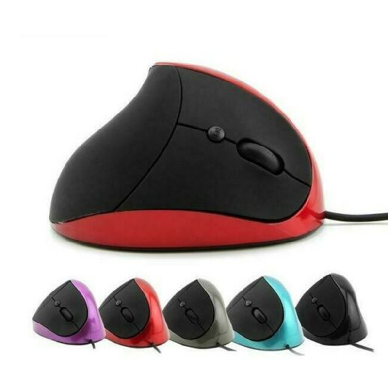 Bkscy ergonomische, vertikale, kabelgebundene, wiederaufladbare optische usb-maus 1600 5d dpi, leise, für büro, gaming und pc/laptop