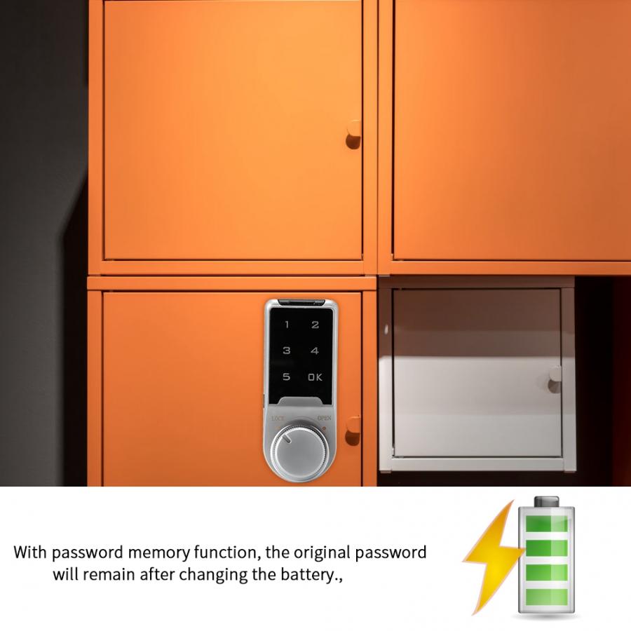 Digital Number Code Lock for File Cabinet Electronic Combination lock Password Touch Screen Keypad Locks Home Cabinet Lock
