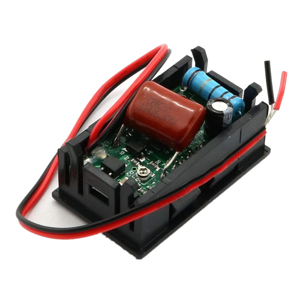 Ac 70-500v 0.56 &quot; led digital voltmeter spændingsmåler volt instrumentværktøj 2 ledninger rød grøn blå display 110v 220v gør-det-selv 0.56 tommer