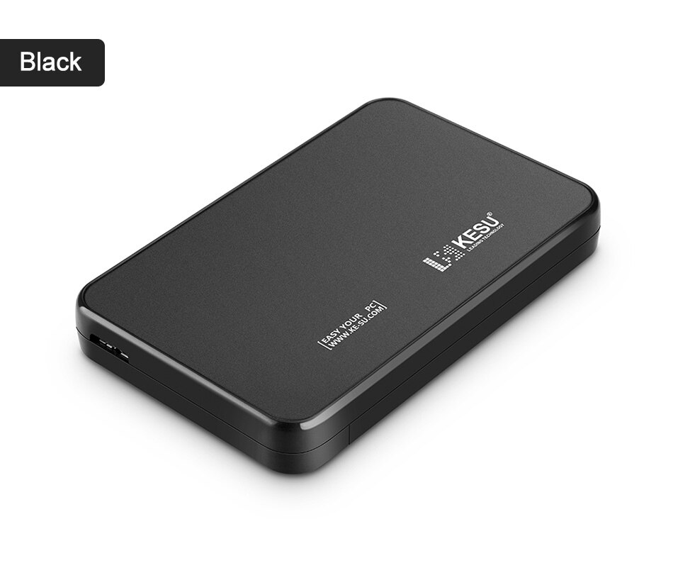 KESU Hard Disk Enclosure Case 2.5 inch SATA USB 3.0 SSD/HDD 1TB 2TB Hard Drive Box for Samsung Seagate, support UASP SATA III: Black