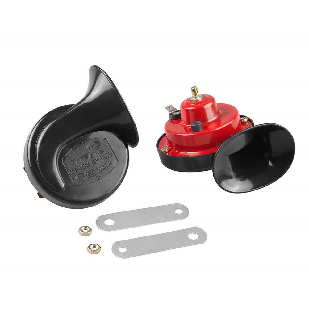 1 par universal bil auto 12v høyt horn elektrisk kjøretøy horn snegle horn luft horn