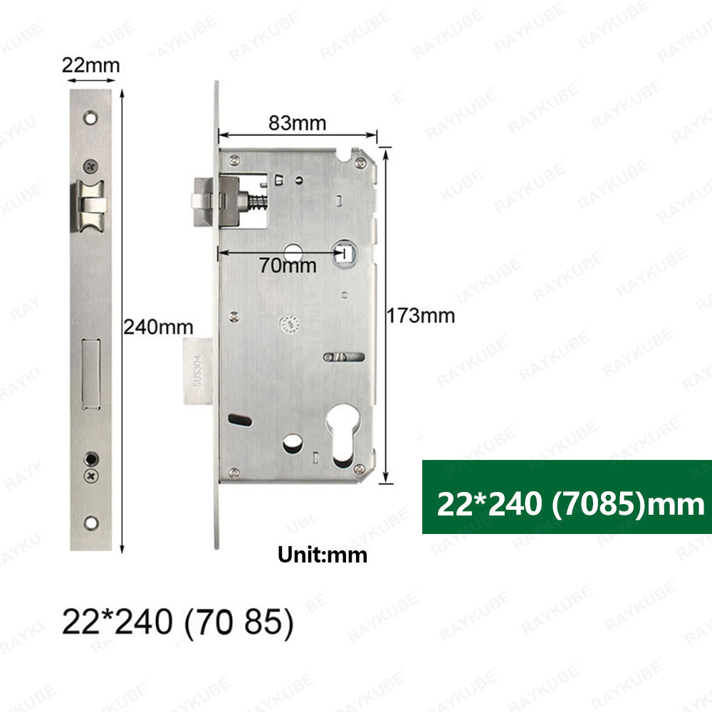 Mortise Lock Specialized For Smart Lock Different Size For Choose: Gold