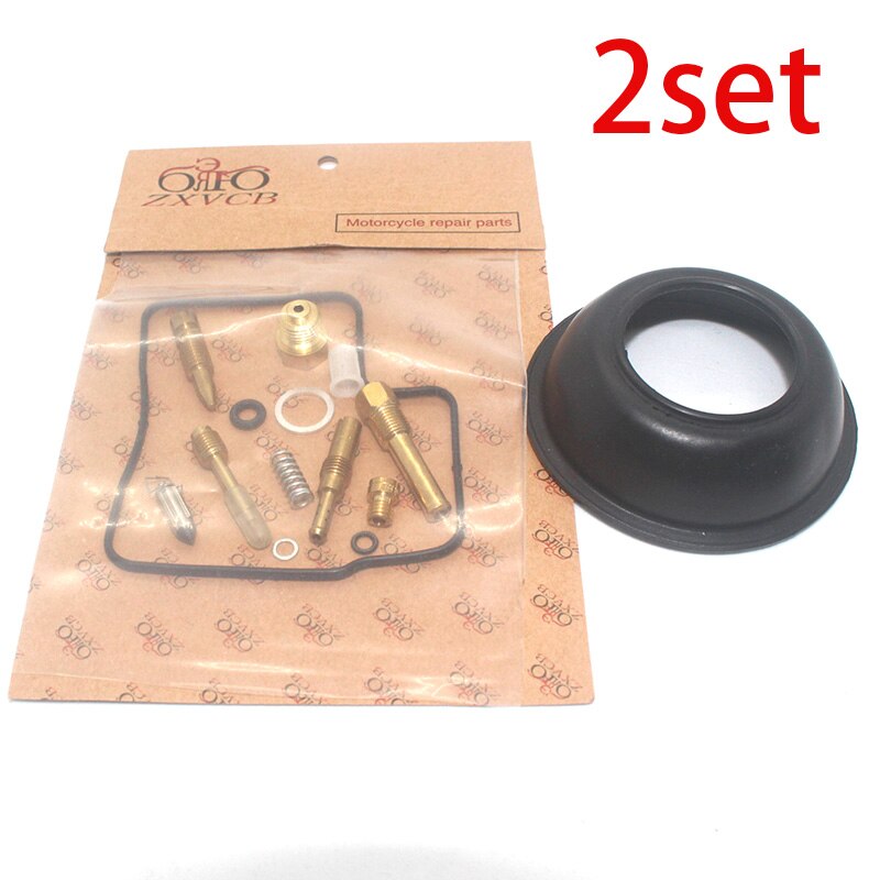 2 Set Voor XL600V 1989-1990 Transalp Xl 600 XL600 V Motorfiets Carburateur Reparatie Kit Plunger Membraan