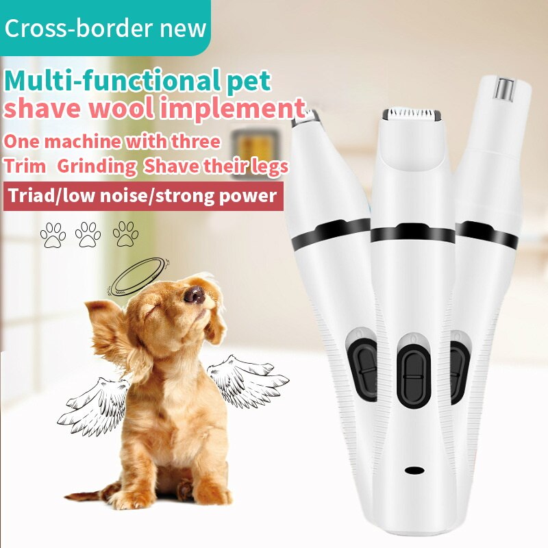 Pet Cat Hair Clippers Grooming USB Rechargeable Low-Noise Electric haircut Trimmer Shaver Set for Animal kit