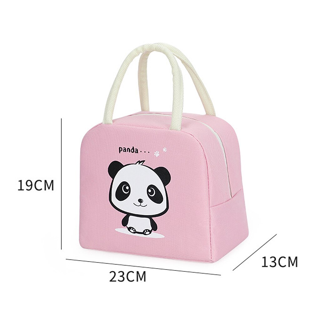 Moda dos desenhos animados saco de almoço para as mulheres saco de comida térmica lancheira tote sacos de isolamento novo portátil à prova dwaterproof água lona saco térmico