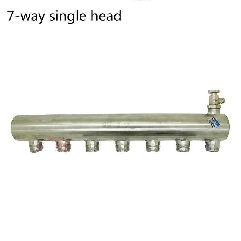 Single Head Stainless Steel Manifold Floor Heating Manifold Floor Heating Manifold Water Manifold 2-way/4-way/6-way/7-way/8-way