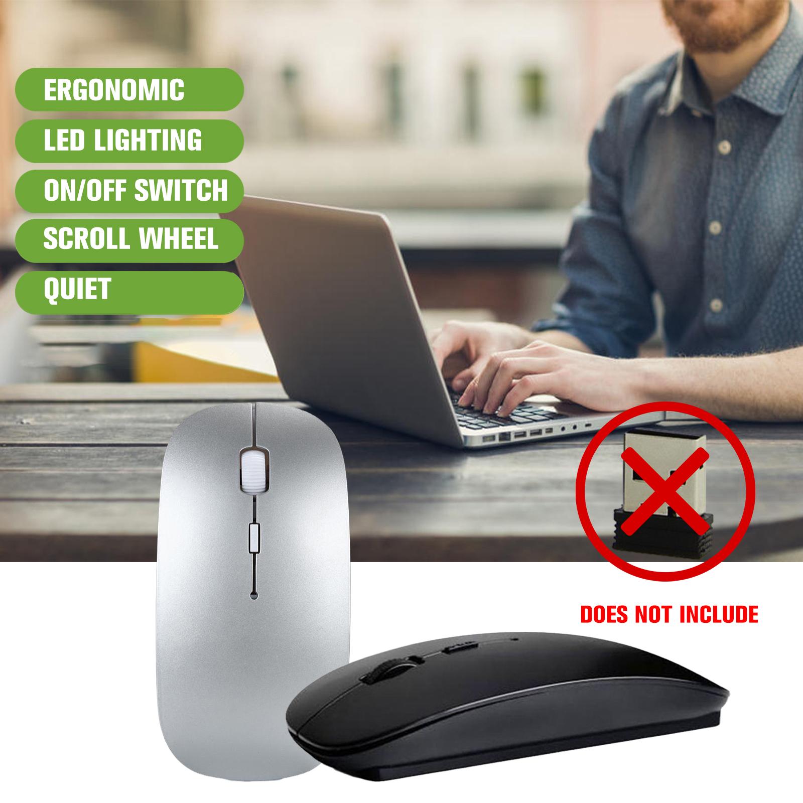 Wireless Mouse Bluetooth 5.0 Mouse Wireless Computer Silent Mice No Usb Adopter Ergonomic Mouse Optical Mice For Pc I V3r9