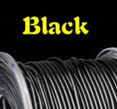 DIY Crystal Beading Stretch Elastic Thread Cord with Box Transparent Clear Round Beading Wire String Jewelry Making: Black / 1.0mm