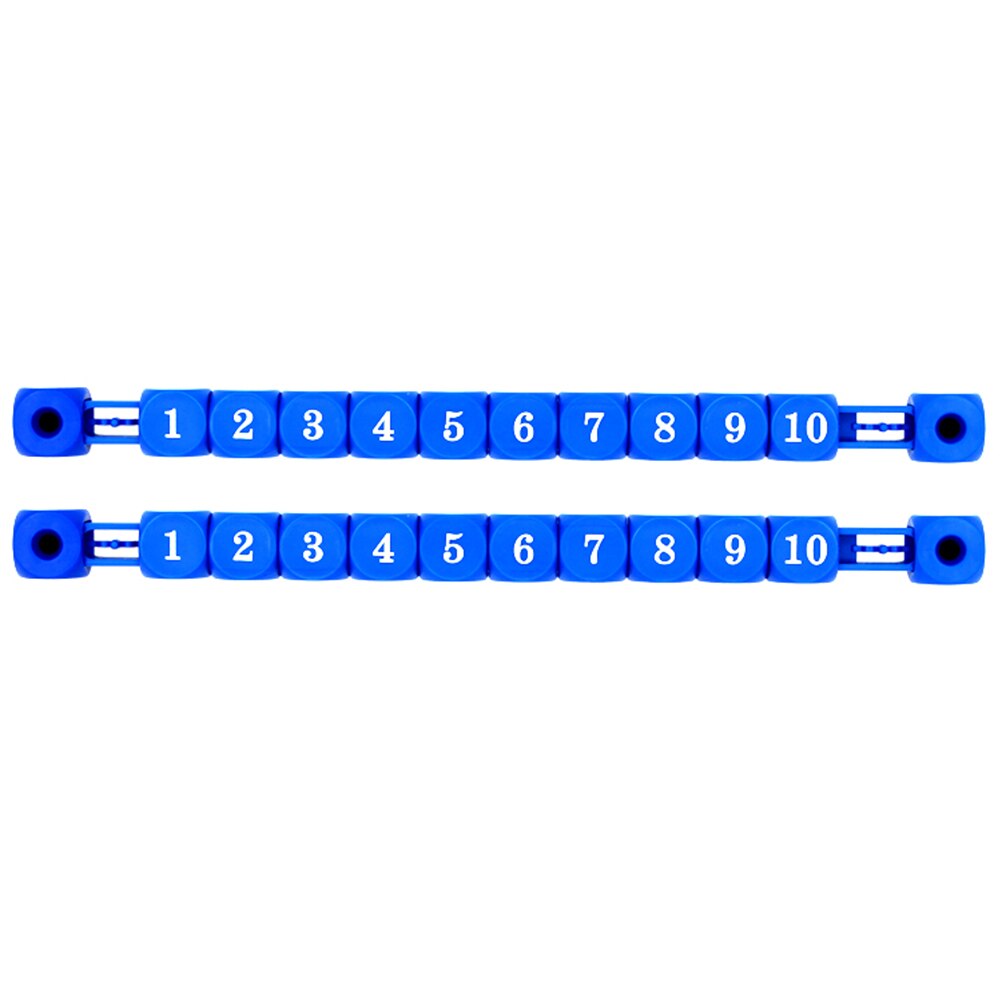 2 stuks draagbare tafelvoetbalaccessoires, plastic teller, indoor spelbewaker, scorebord, vierkante vorm, universele airhockey: Blauw