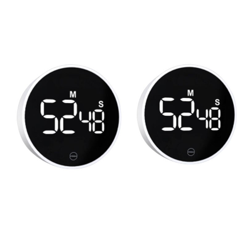Xiaomi MIIIW Timer Rotation Timing Adjustable Sound Brightness Magnetic On the Back LED Digital Display Stylish and Simple: 2pcs
