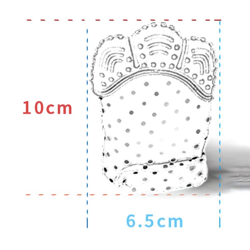 Baby teether hansker knirkende slipetenner tannpleie tannkjøtt smertelindring nyfødt bitt tygg lyd leker justerbar tannkitt