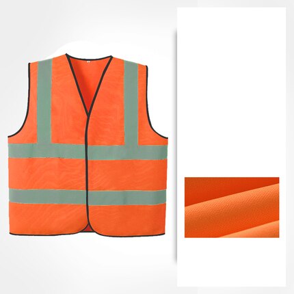 Hi Vis Safety Vest Reflective Riding Bike Bicycle Reflective Vest Cool Motorcycle Safety Vest Men Work Tool Vest Lightweight: cnss120058M orange / M