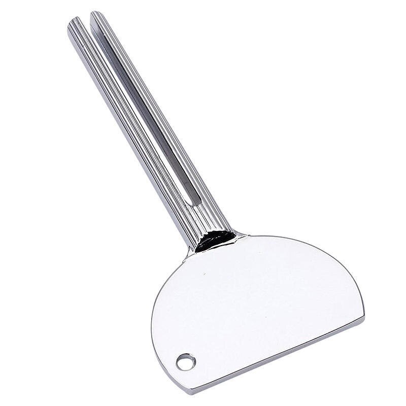 Tandpasta knijper van aluminiumlegering, zilverkleurige salonverf, verfknijper, badkamergereedschap, 1pc tandpasta knijpers van aluminiumlegering