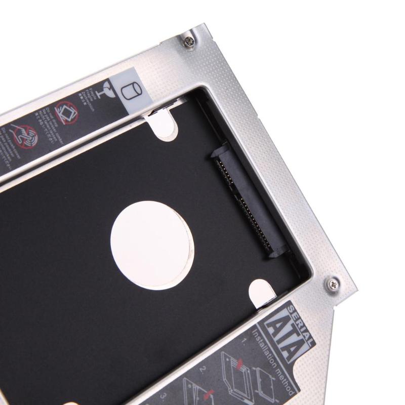 2.5'' 9.5mm Universal SATA 2nd HDD SSD Hard Drive Caddy for CD/DVD-ROM Optical Bay Hard Disk Drive Case with Screwdriver