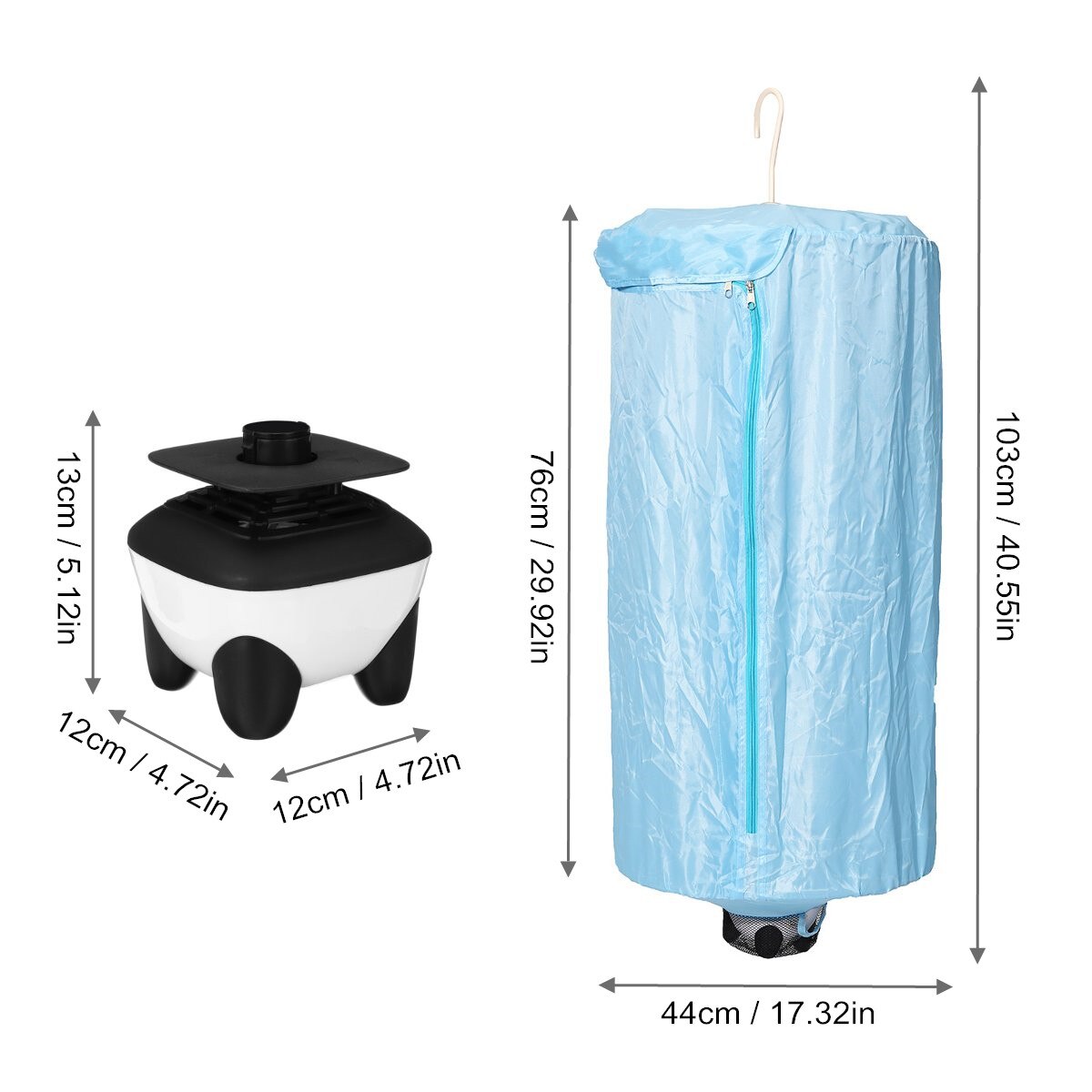Electric Clothes Dryer Portable Laundry Dryer Household PTC Heating High Efficiency Mute Clothes Drying Machine 220V Home Travel