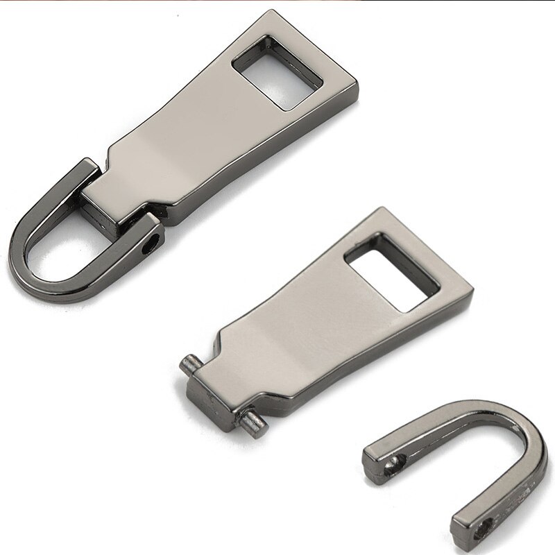 Cremalleras desmontables de Metal, fijador de cremallera, deslizadores de cabeza para ropa, mochila, reparación, accesorio de costura DIY, 8 #5 #3 #, 1 unidad