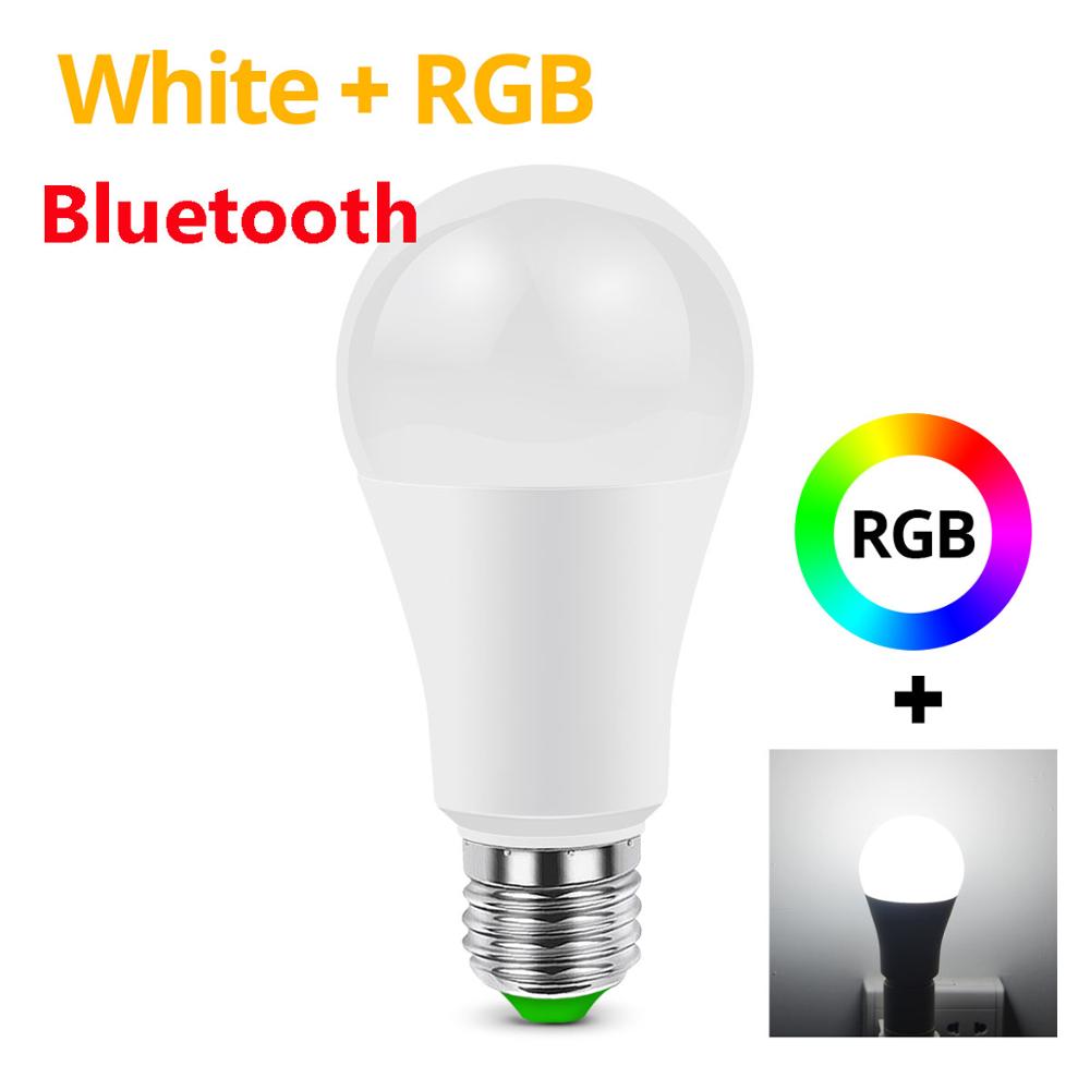 Tuya RGB WIFI Led Smart Bulb Light Wireless Smart Home Automation Lamp ,85-265V Smart life Bulb Compatible For ALexa Google Home: Bluetooth RGBW