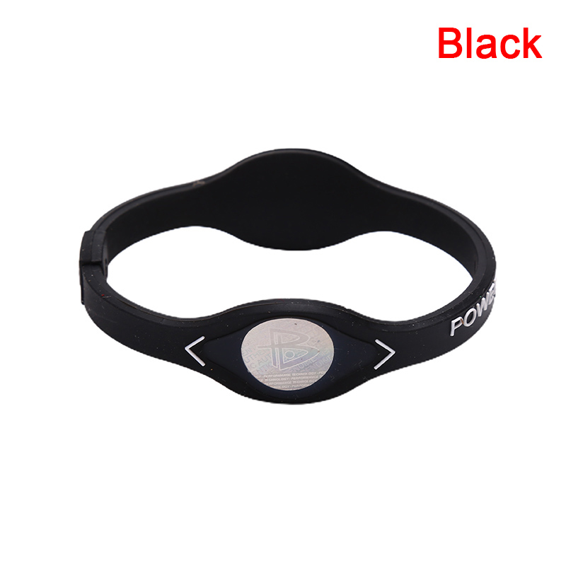 Power Balance Energy Health Armband für Sportarmbänder Ionensilikonband: Nachgemachter Rhodium überzogen