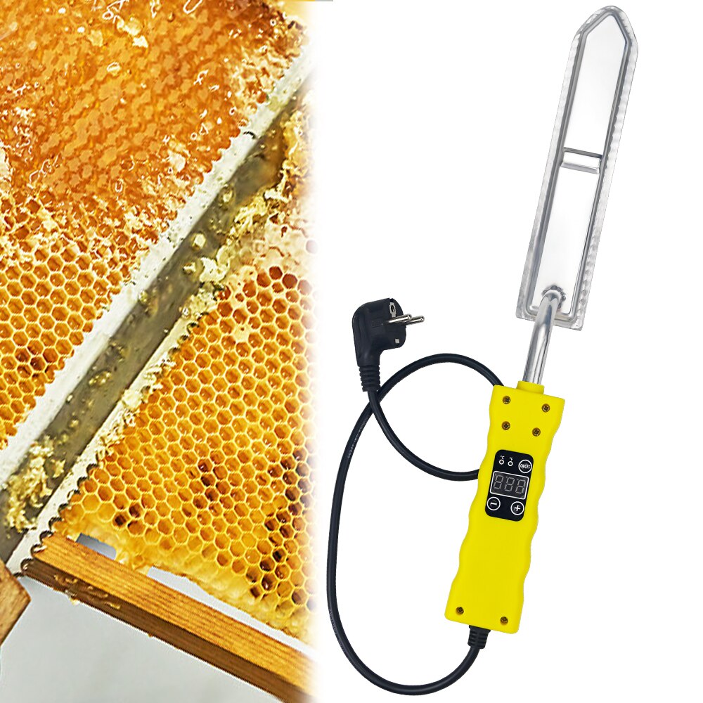 Bijenteelt Elektrische Mes Met Therm Regulator Temperatuurregeling Honey Bee Schraper Cutter Voor Imker Levert Apparatuur