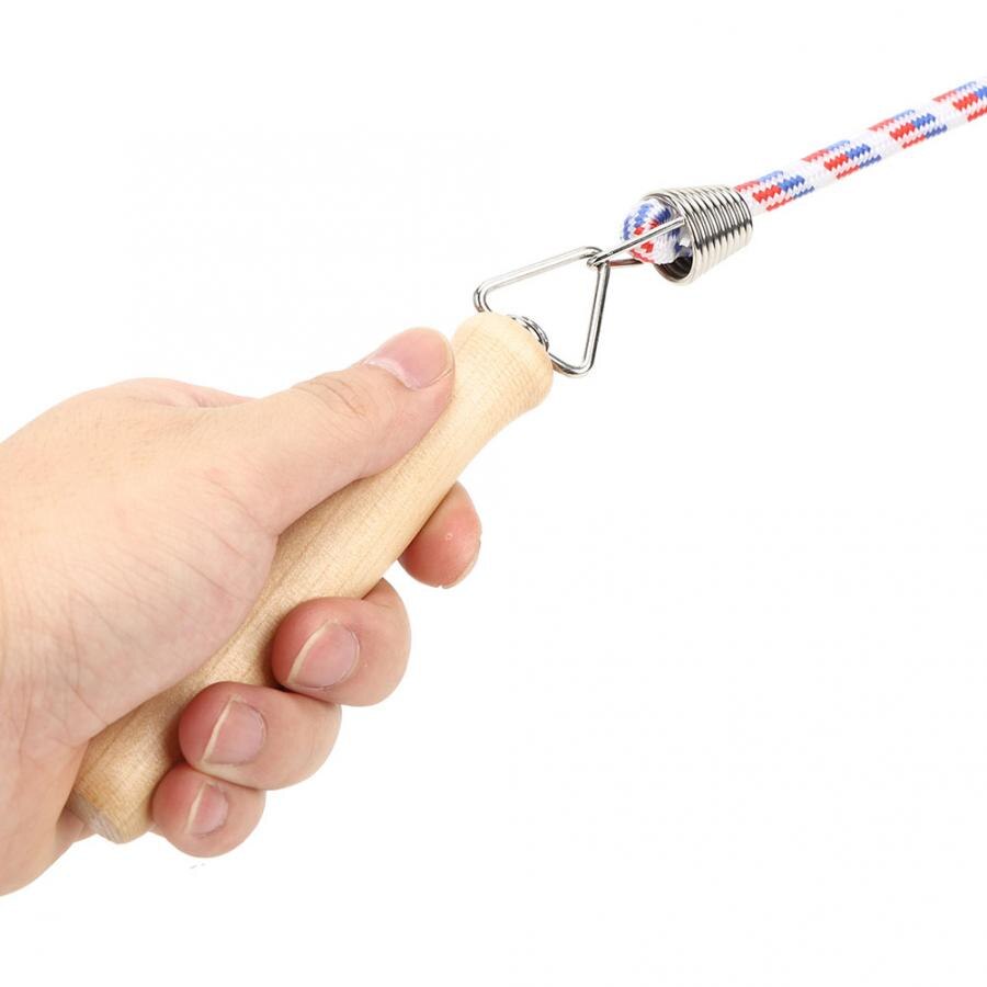 3/5/7/10 M Jump Rope Wooden Handle Cotton Skipping Rope Multiplayer Unisex School Rope Skipping For School Training Accessory