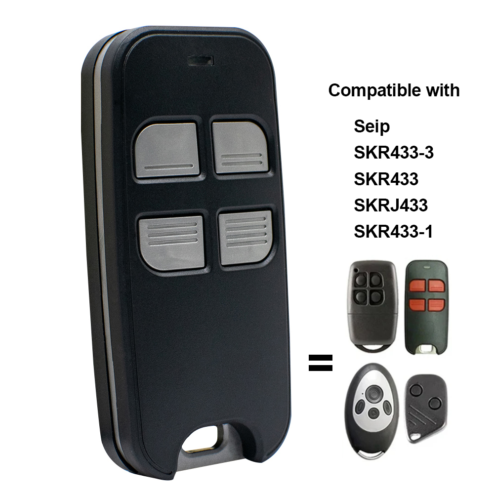 SEIP SKR433-3 B43A023004-3 SKRJ433 SKR433 SKR433-1 Garage Door Remote Control 433.92MHz Rolling Code Transmitter Gate Keyfob