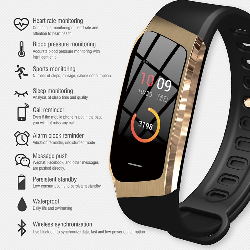 R02 Smart Finger Ring Health Tracker Heart Rate Blood Oxygen Monitoring IP68 Wat