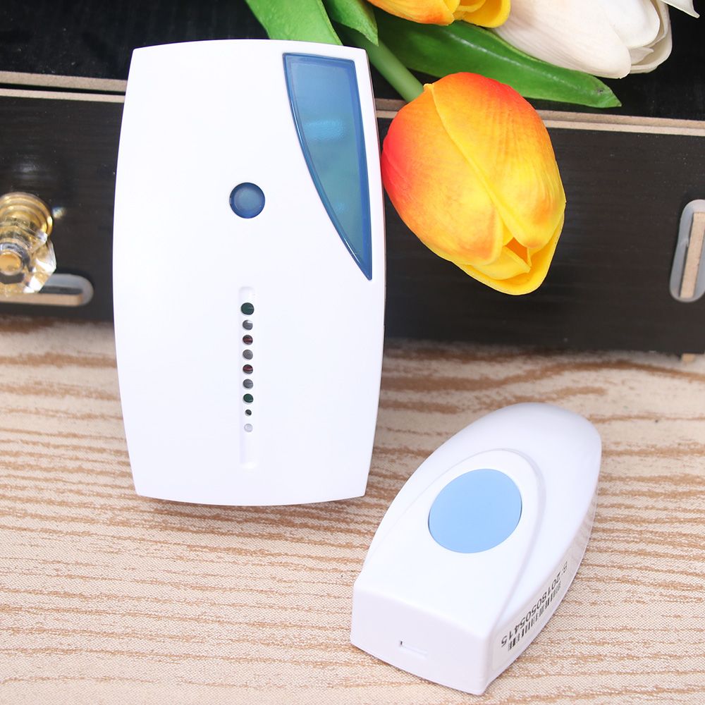 Wireless Door Bell Home Cordless Portable 100M Range Digital Doorbell With LED indicator Wireless Doorbell Receiver