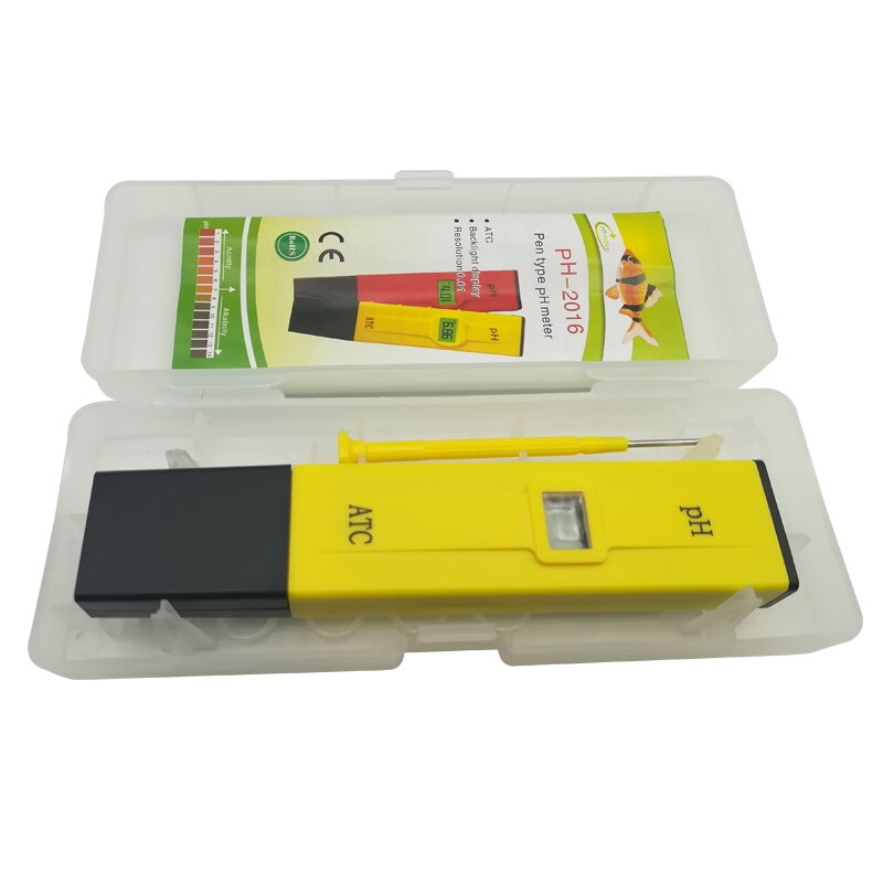 Portable Digital PH Meter Accuracy 0.1 or 0.01-14.0 PH Tester ATC Water PH Monitor for Aquarium Pool Lab PH Test Pen
