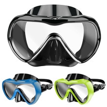 Onderwater Duiken Masker Anti Fog Snorkel Gehard Glas Zwembril Bril Volwassenen Professionele Duiken Half Gezicht Maskers
