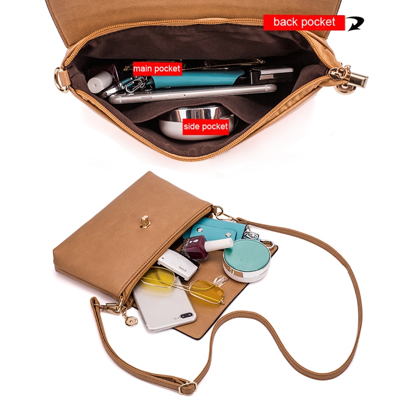 Reprcla dames schoudertas handtas leren dames crossbody messenger bags dames portemonnee dames flap bolsa