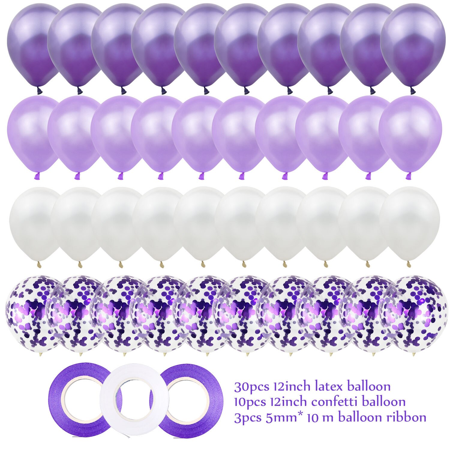 40 Stks/set 12Inch Blauw Ballonnen Zijn Een Meisje Jongen Baby Shower Geslacht Onthullen Verjaardag Party Diy Decoratie Babyshower Volwassen bruiloft: purple