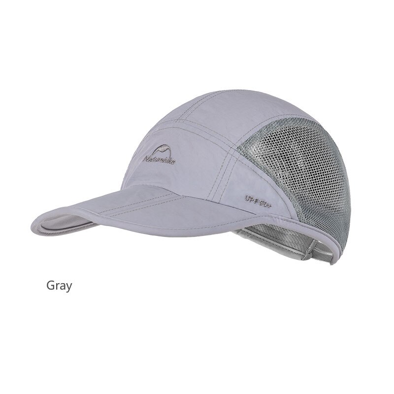 Naturehike-Sombrero de sol transpirable con protección solar para hombre y mujer, gorra de secado rápido para deportes al aire libre, NH18H009-T: Gray