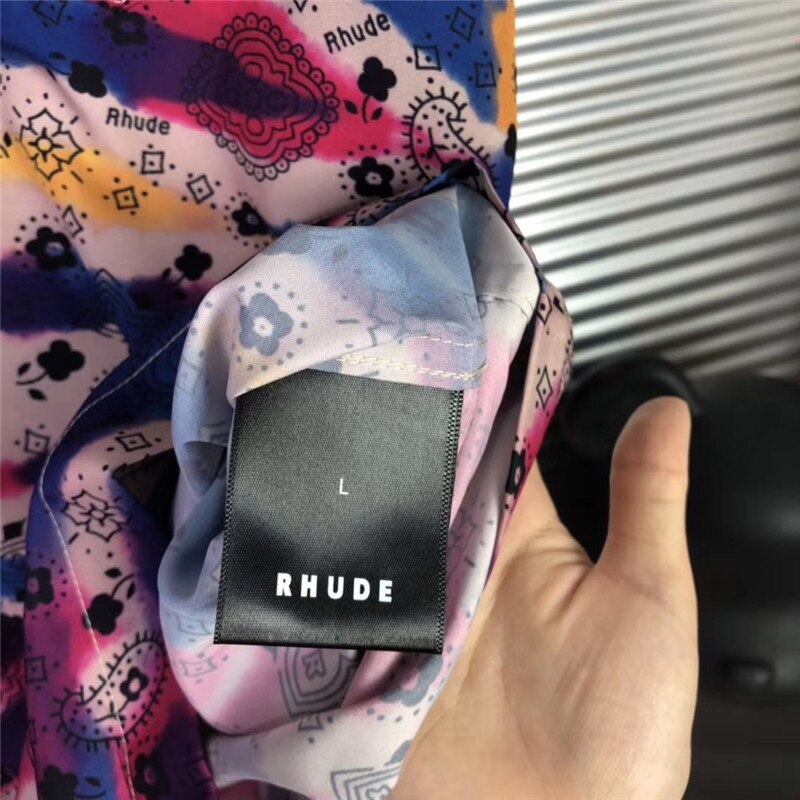 Camouflage Rhude Shirt Mannen Vrouwen 1:1 Hoge Zomer Stijl Top Tees Rhude Shirts