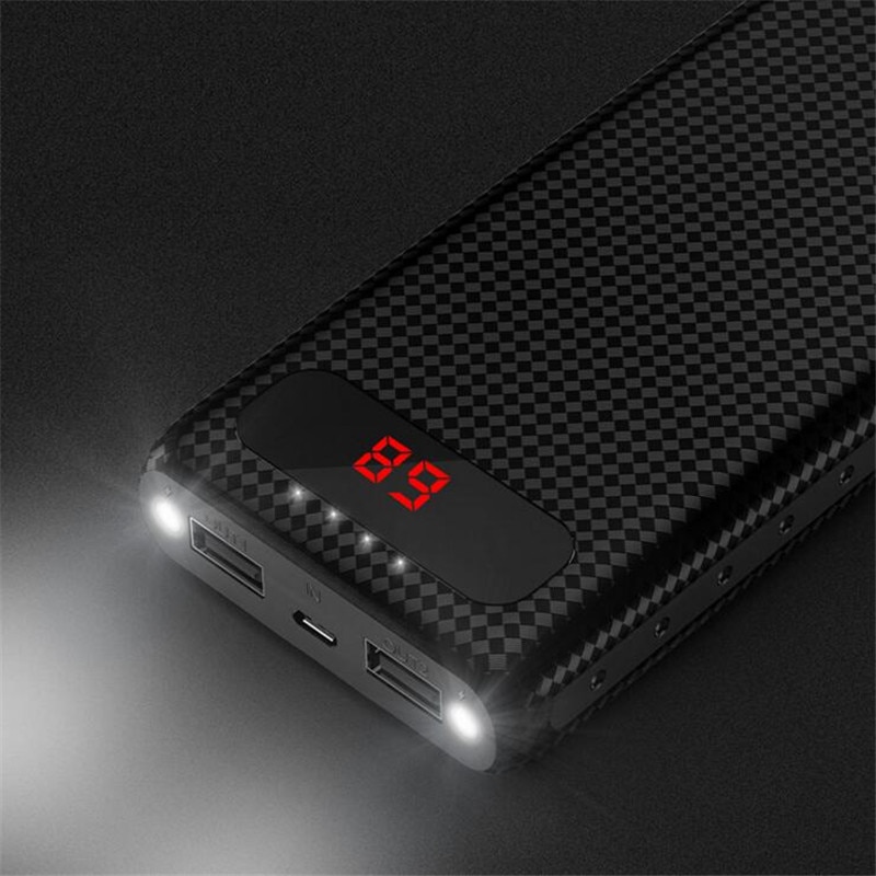 HOCO 20000mAh Dual USB Power Bank 18650 Portable External Battery Universal Mobile Phone Charger PowerBank 10000mAh For Phones