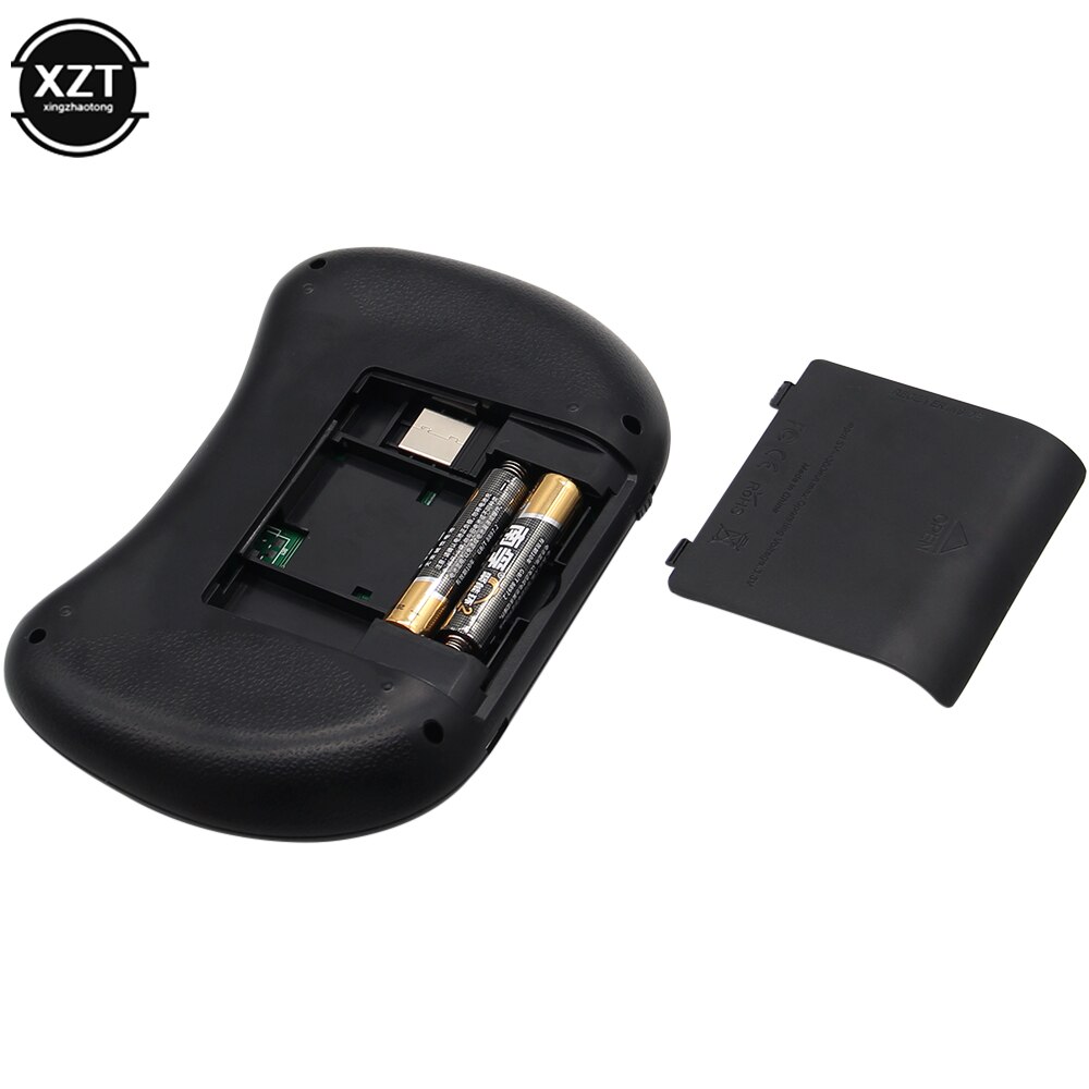 Miniteclado I8 retroiluminado, 2,4G, con Control remoto, inglés, ruso, Air Mouse, inalámbrico, para ordenador portátil, TV BOX, Touchpad, USB