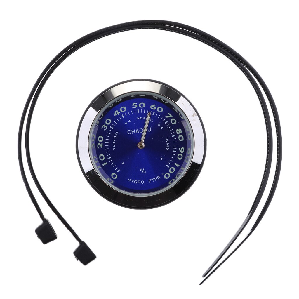 7/8inch - 1inch Motorcycle Handlebar Mount Dial Clock Watch Thermometer Hygrometer Lens Surface Waterproof Dusproof