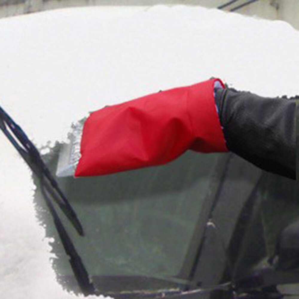 Sneeuwschuiver Auto Sneeuw Schraper Ijs Cleaner Sneeuw Cleaner Voor Voorruit Met Handschoen (Blauw)